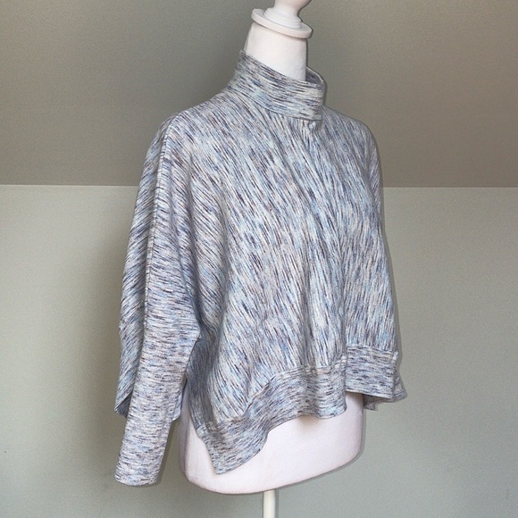 Elena Wang Boxy Cropped Turtleneck Sweater - Picture 2 of 7